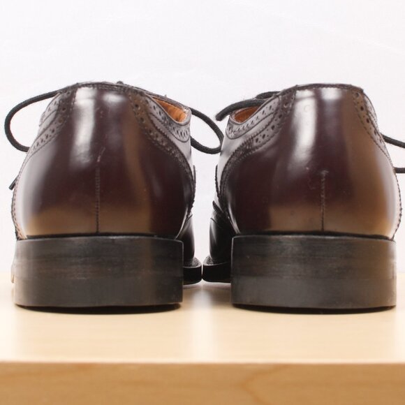 VTG NWOB Dack's Wingtip Oxford Brogue Men's Shoe 8.5 D Oxblood 🇨🇦 Calfskin - Picture 4 of 8